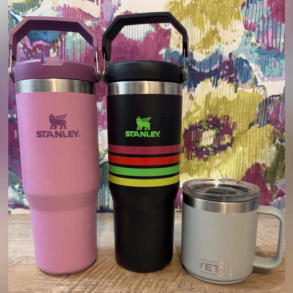Stanley Iceflow & YETI coffee cup bundle